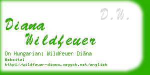 diana wildfeuer business card
